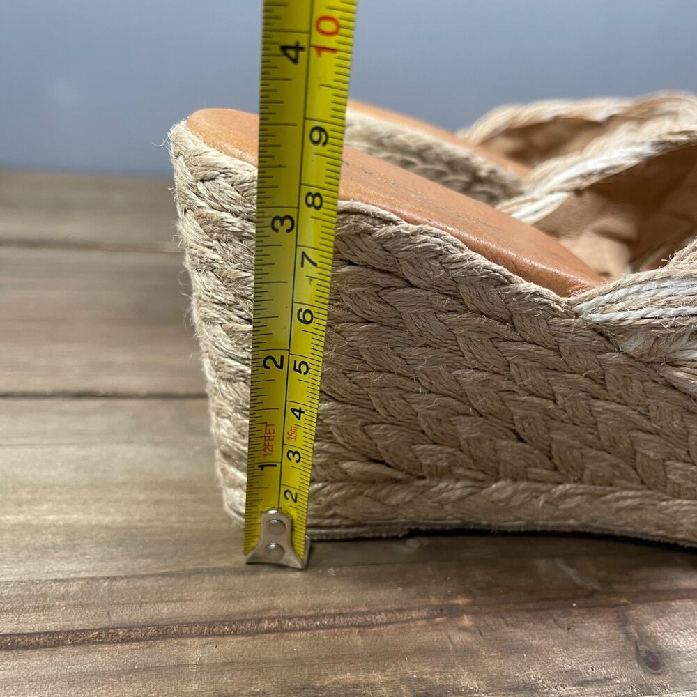 Andre Assous Women's Nolita Woven Espadrille Wedge Heel Sandal Size 41 Natural - Picture 13 of 14